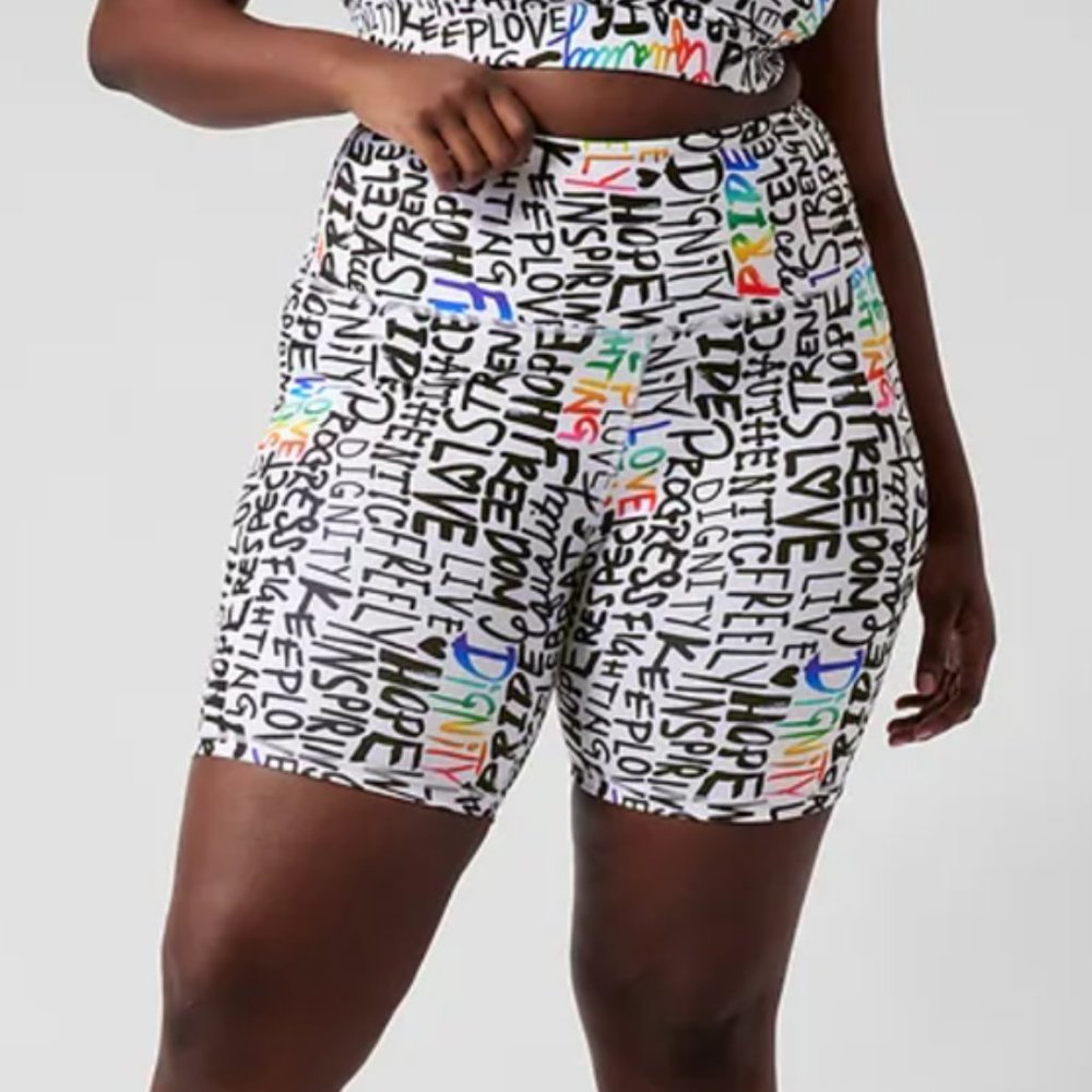 PRIDE XL,XXL,3XL Train Shorts SOLD OUT Elation Biker Yoga Sports Equality Soft